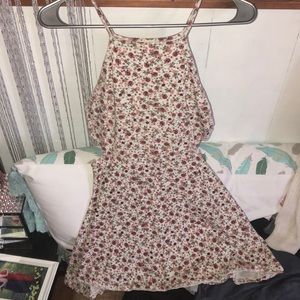 Floral cut out dress